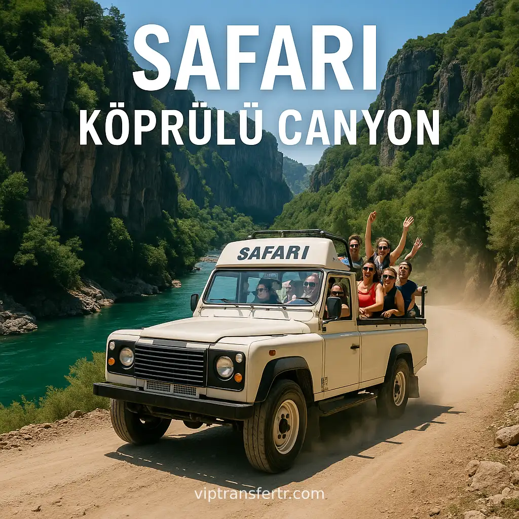 Köprülü Canyon Jeep Safari & Rafting Tour